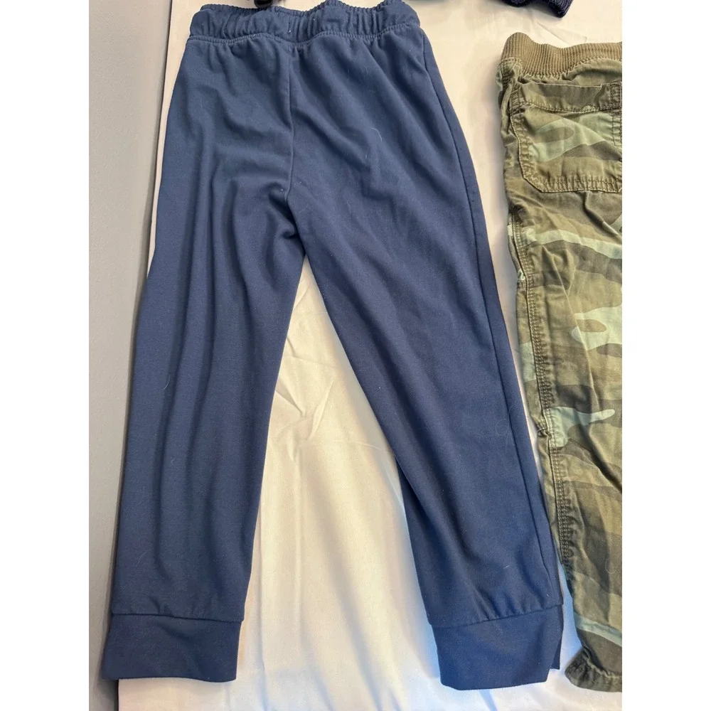 Boys 3T Pants Bundle Carters Camo Okie Dokie Navy Spiderweb Joggers Lot of 4